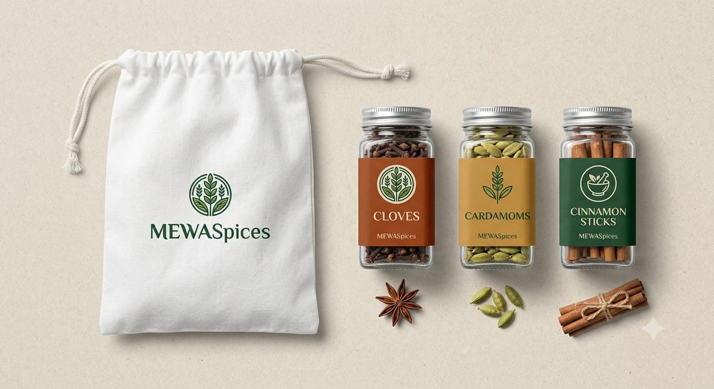 MEWASPICES graded spices in sealed wholesale packaging